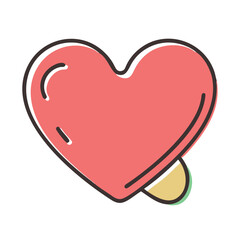 heart shape icon, heart shape vector illustration-simple illustration of heart shape, perfect for heart shape logos and icons