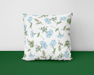 pillow design isolated on white background