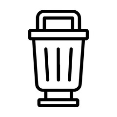 Street trash can icon on white background vector
Vector icon public environment
