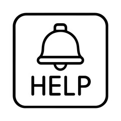 Help button icon on white background vector
Vector icon public environment