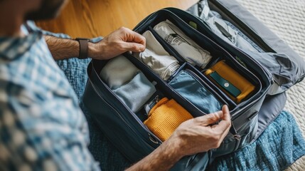 Obraz premium Organized Travel Bag with Compartments