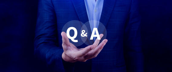 Q and A questions and answers symbol, FAQ, frequency asked questions, Answer, Question Ask, Information, Communication and Brainstorming Concepts