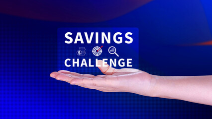 Savings Challenge, Saving money and financial goals or challenges concept, Turn Small Changes into Big Financial Wins. Creative Ways to Achieve Your Financial Goals.