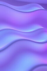 Obraz premium Gentle undulations of lavender and azure harmonize across a tranquil canvas of flowing waves
