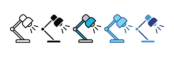Desk Lamp  Icon Element For Design
