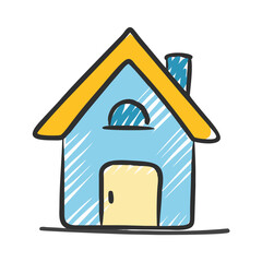 house icon, house vector illustration-simple illustration of house, perfect for house logos and icons