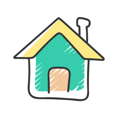 house icon, house vector illustration-simple illustration of house, perfect for house logos and icons