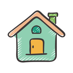 house icon, house vector illustration-simple illustration of house, perfect for house logos and icons