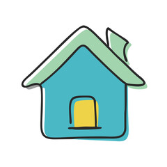 house icon, house vector illustration-simple illustration of house, perfect for house logos and icons