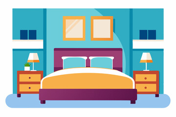 bedroom interior with a bed