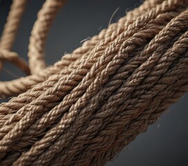 Severed rope fibers under extreme tension  Close-up , failure, delicate