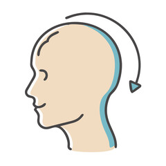 human head icon, human head vector illustration-simple illustration of human head, perfect for human head logos and icons