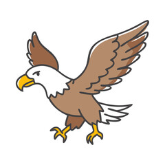 hunting bald eagle icon, hunting bald eagle vector illustration-simple illustration of hunting bald eagle, perfect for hunting bald eagle logos and icons