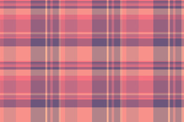 Warm plaid pattern of intersecting lines creating squares and rectangles. Soft palette provides a retro aesthetic, perfect for backgrounds and creative projects.