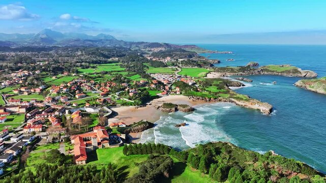 Celorio is an Asturias village on the Cantabrian sea shore beach of Spain
