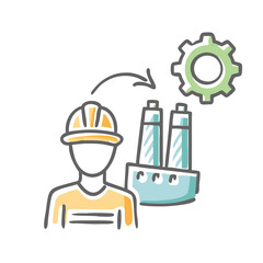 industry icon, industry vector illustration-simple illustration of industry, perfect for industry logos and icons