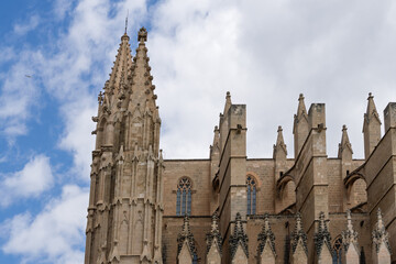 Gothic Cathedral Towers Reach for the Sky
