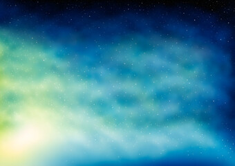 Obraz premium 星がきらめく夜空の背景素材