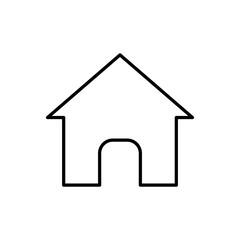 Obraz premium House icon line art. Home page icon. Set of house or building layers and outlines. Vector illustration.