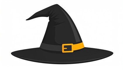 Naklejka premium Witch Hat Isolated Vector.