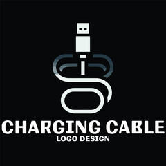 Charging Cable Vector Logo Design