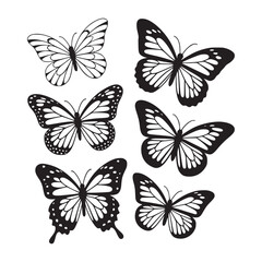 Black Butterfly Silhouette Pack 