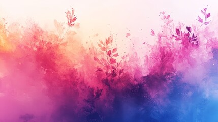 Abstract floral design in vibrant color gradients.