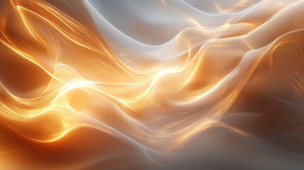 Abstract design featuring flowing, luminous patterns.