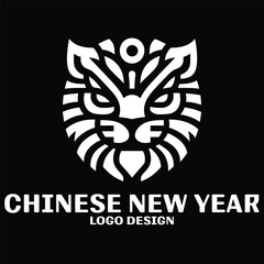 Chinese New Year Vector Logo Design