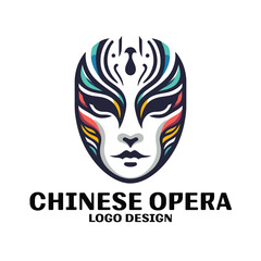 Chinese Opera Vector Logo Design