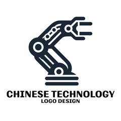 Chinese Technology Vector Logo Design