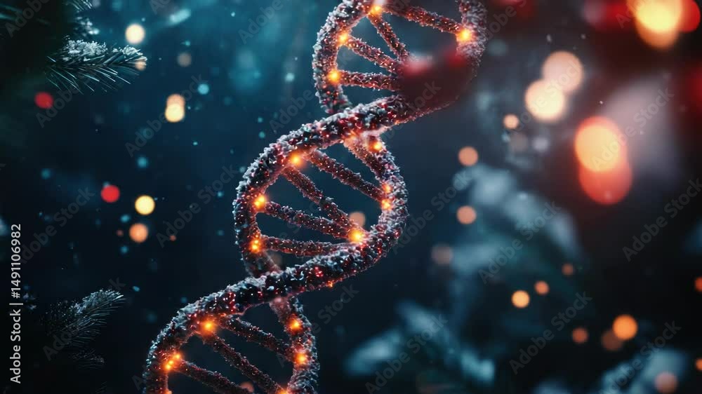 Poster a detailed view of the double helix structure of dna, highlighting its molecular components