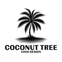 Coconut Tree Vector Logo Design