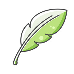 leaf icon, leaf vector illustration-simple illustration of leaf, perfect for leaf logos and icons