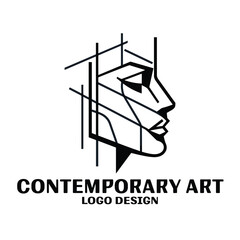 Contemporary Art Vector Logo Design
