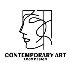 Contemporary Art Vector Logo Design