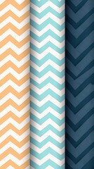 Geometric Chevron Pattern: Abstract Design with Varied Colors and Seamless Style