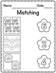 Ocean Animals Counting Numbers to 100. Math Worksheets