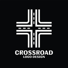Obraz premium Crossroad Vector Logo Design