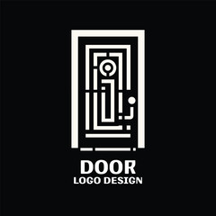 Door Vector Logo Design