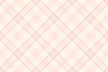 Delicate pink and cream plaid pattern.  Perfect for backgrounds, textiles, or branding projects needing a soft, romantic feel.