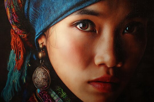 Stylish Young Person Low Angle Close Fashion Shot  
