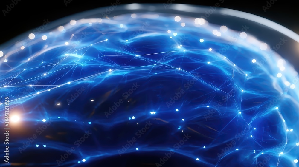 Poster Exploring Tech Driven Mental Health Through Digital Brain Scan Showcasing Emotional Healing
