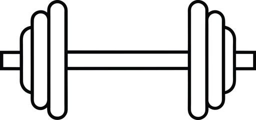 Barbell Weights Gym Fitness Workout Icon