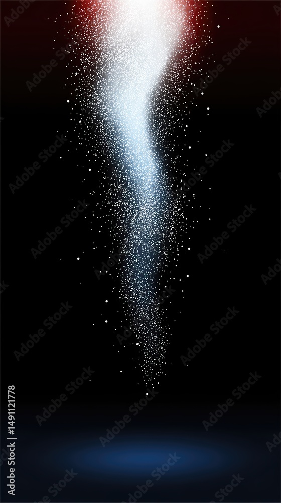 Aufkleber Creating a Mesmerizing Transition Effect With Swirling Particles and Gradients in Digital Art