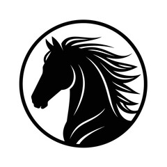 black horse head photo. horse silhouette vector photo jpg png image, black horse .