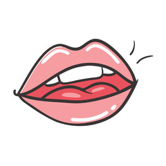 lips icon, lips vector illustration-simple illustration of lips, perfect for lips logos and icons