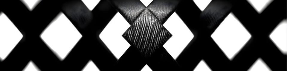 Abstract Black and White Geometric Pattern: A captivating and minimalistic geometric pattern featuring alternating black and white diamond shapes.