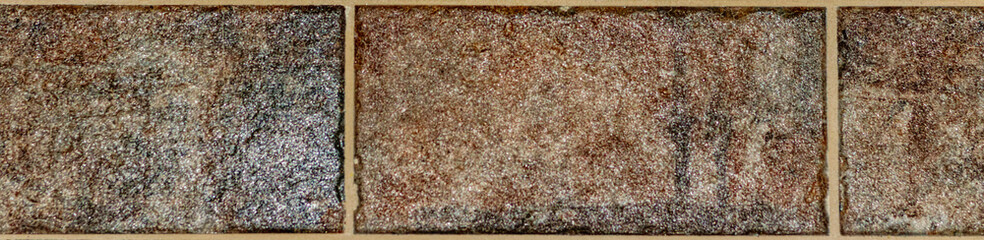 The decorative wall tiles of various textures, shapes and colors