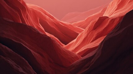 Obraz premium Digital art piece that appears to be a landscape photograph of a mountain range. the mountains are made up of large, jagged rocks that are arranged in a way that creates a wave-like pattern.